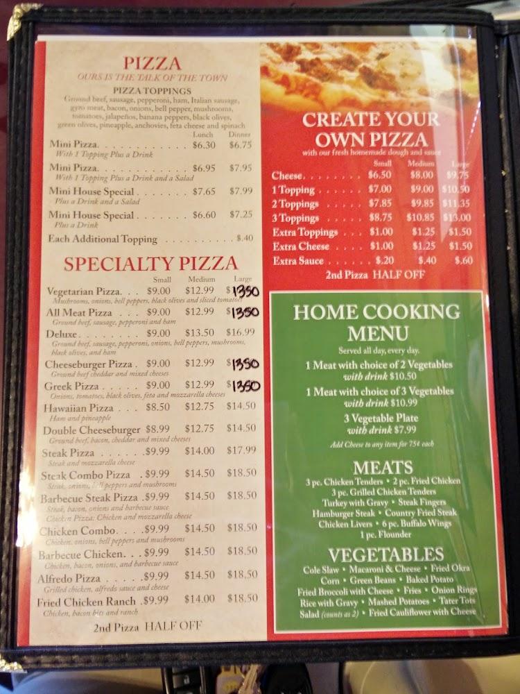 The Original House of Pizza Menu image 2